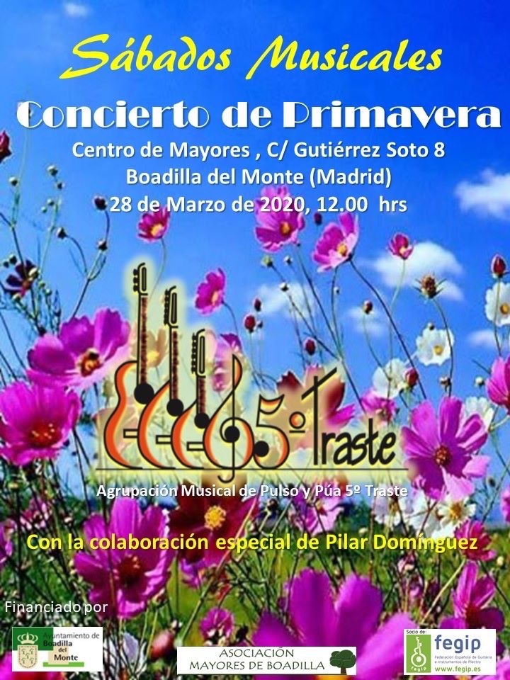 CANCELADO:  CONCIERTO DE PRIMAVERA: 28 MARZO